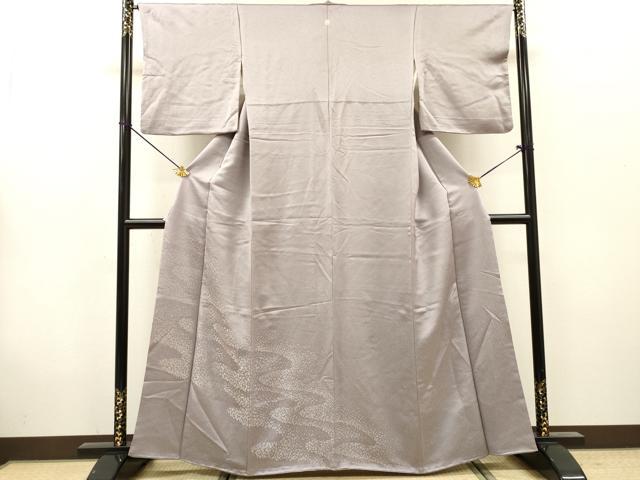 平和屋着物▼豪華色留袖　寿光織　道長箔散らし文　銀糸　正絹　逸品　DABG5902fe