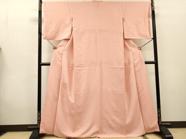 平和屋着物▼中国三大刺繍　スワトウ刺繍　汕頭刺繍　総刺繍　無地絵羽訪問着　雪輪花文　虹色　正絹　逸品　DABG5903fe