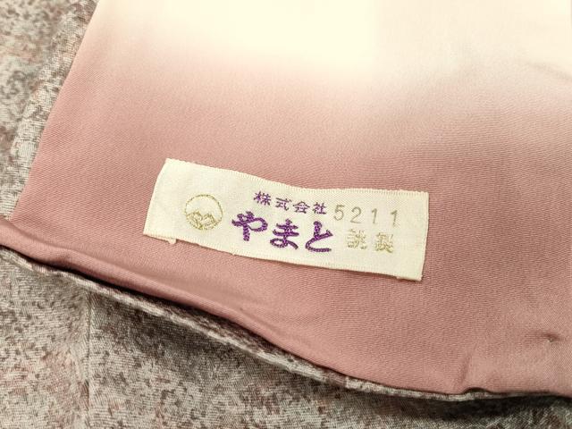 平和屋着物▼中国三大刺繍　スワトウ刺繍　汕頭刺繍　総刺繍　訪問着　流水短冊花文　やまと誂製　正絹　逸品　DABG5908fe