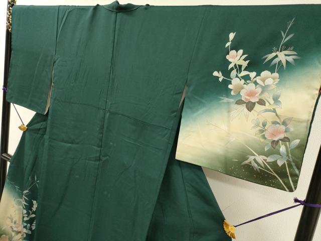 平和屋着物▽訪問着 螺鈿 渡り舟枝花文 暈し染 金銀