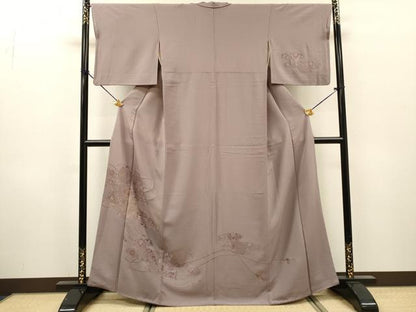 平和屋着物▼中国三大刺繍　スワトウ刺繍　汕頭刺繍　総刺繍　訪問着　鳳凰霞花文　正絹　逸品　DABG5958fe