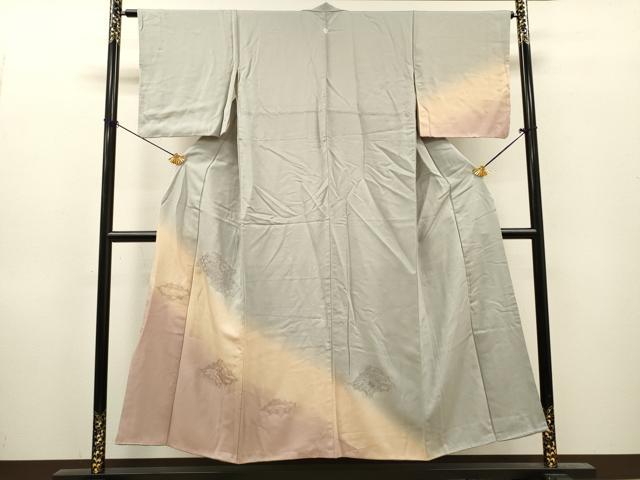 平和屋着物▼中国三大刺繍　スワトウ刺繍　汕頭刺繍　総刺繍　訪問着　正倉院吉祥花文　暈し染　金糸　正絹　逸品　DABG5963fe