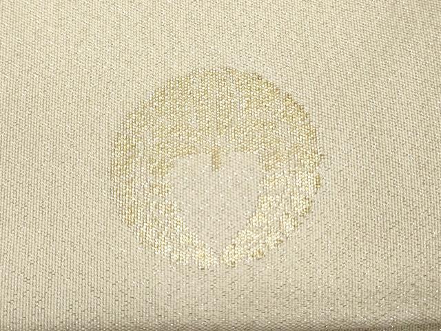 平和屋着物◎綴れ　太鼓柄袋帯　雲取り霞文　金糸　正絹　逸品　DABG6077xg