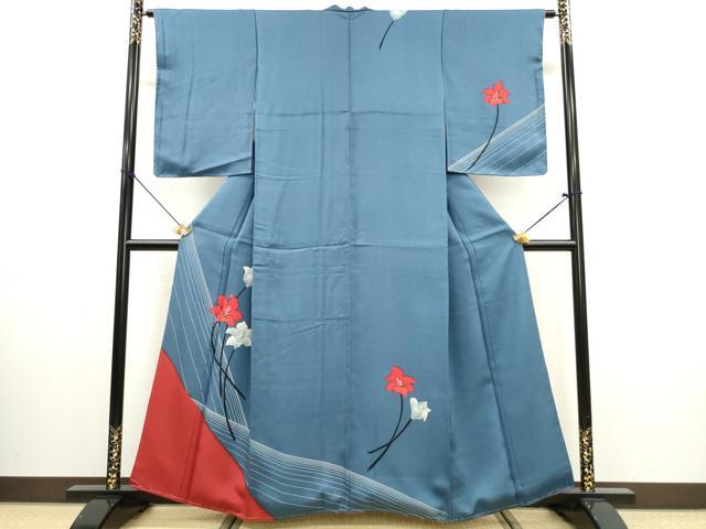 平和屋着物■訪問着　草花文　正絹　逸品　未使用　DABG6092xg