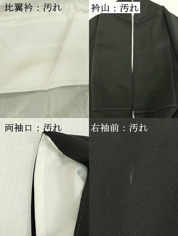 平和屋着物■豪華黒留袖　籬草花文　暈し染め　金彩　正絹　逸品　DABG6126xg
