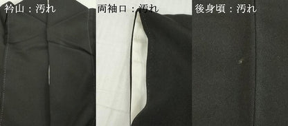 平和屋着物■豪華黒留袖　刺繍　地紙重ね　鼓花鳥文　金彩　正絹　逸品　DABG6129xg