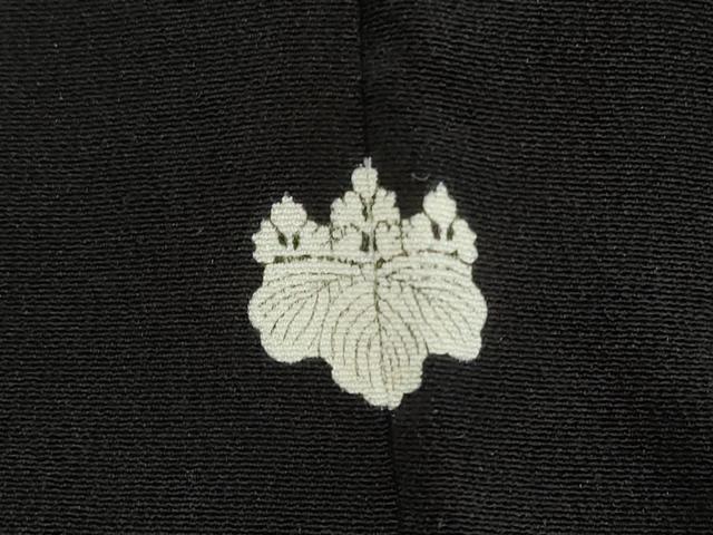 平和屋着物■豪華黒留袖　刺繍　地紙重ね　鼓花鳥文　金彩　正絹　逸品　DABG6129xg
