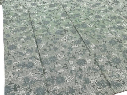 平和屋着物■本場大島紬　7マルキ　花唐草文　正絹　逸品　DABG6138xg