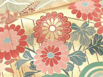 平和屋着物■豪華黒留袖　作家物　吉祥道長花文　金彩　やまと誂製　正絹　逸品　DABG6142xg