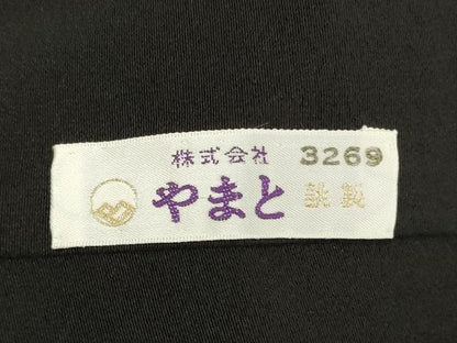 平和屋着物■豪華黒留袖　作家物　吉祥道長花文　金彩　やまと誂製　正絹　逸品　DABG6142xg