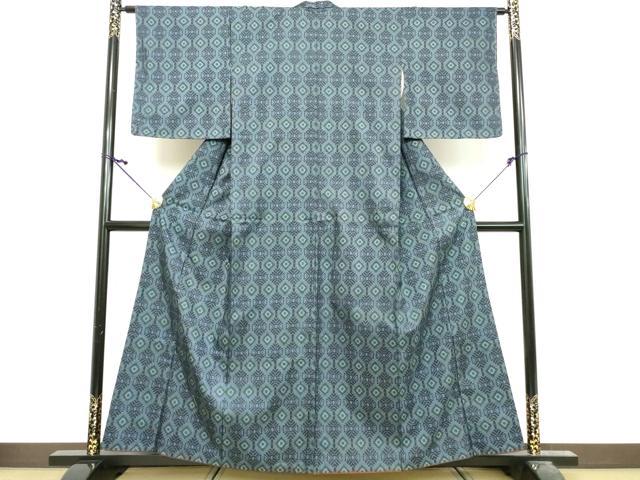平和屋着物■本場大島紬　7マルキ　抽象花文　正絹　逸品　DABG6148xg