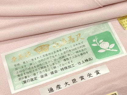 平和屋着物■上質な色無地　虹色　反端付き　正絹　逸品　未使用　DABG6175xg