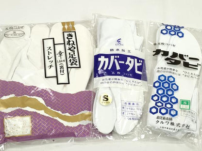 平和屋着物▼和装小物　足袋まとめて10点　白足袋　ストレッチ足袋　福助　21.5cm～24.0cm　逸品　未使用　DABG6309xg