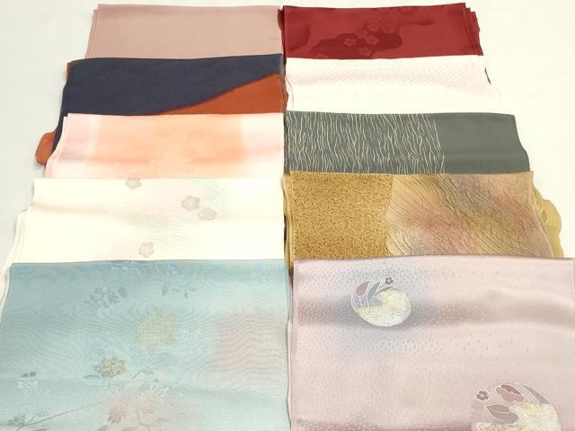 平和屋着物★和装小物　帯揚げ10枚セット　丹後ちりめん　正絹　逸品　DABG6330xg