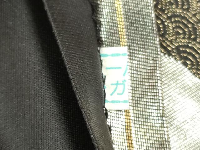 平和屋着物◎六通柄袋帯　唐織　鬘帯草葉文　金銀糸　鈴乃屋扱い　正絹　逸品　DABG6367xg