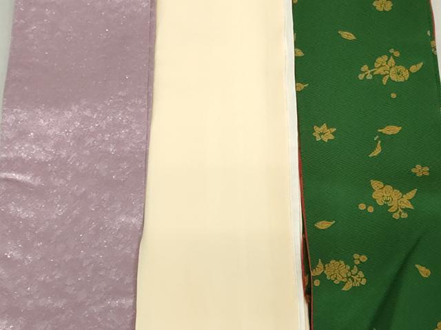 平和屋着物▼和装小物　重ね衿・伊達衿まとめて20点　両面重ね衿あり　桧垣 草花 箔散らし　金銀糸　未使用品あり　逸品　DABG6391xg