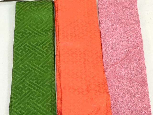 平和屋着物▼和装小物　重ね衿・伊達衿まとめて20点　紗綾形 七宝 花　金糸　金彩　逸品　DABG6396xg