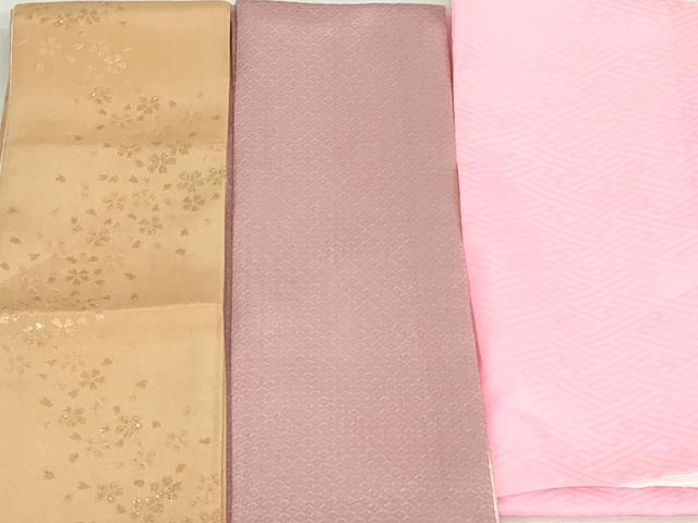 平和屋着物▼和装小物　重ね衿・伊達衿まとめて20点　紗綾形 舞桜　金糸　未使用品あり　逸品　DABG6397xg
