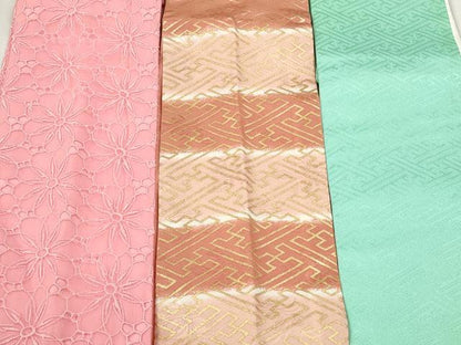 平和屋着物▼和装小物　重ね衿・伊達衿まとめて20点　刺繍　紗綾形 流水 草花　金糸　金彩　逸品　DABG6399xg