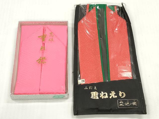 平和屋着物▼和装小物　重ね衿・伊達衿まとめて20点　紗綾形 草花 菊地紋 箔散らし　逸品　DABG6404xg