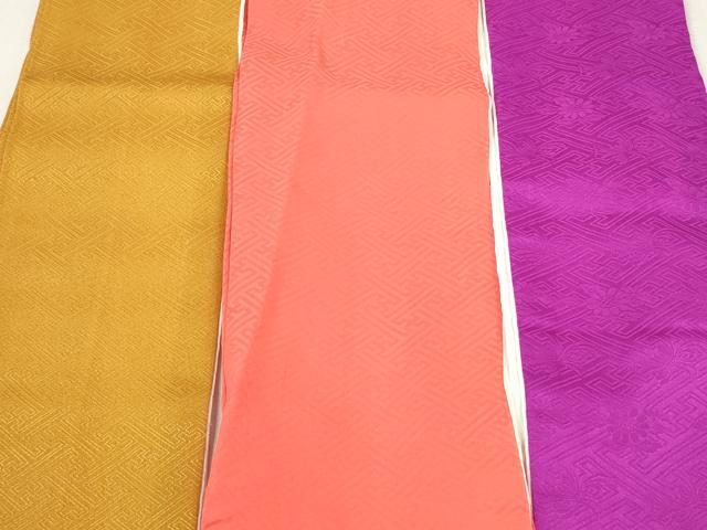 平和屋着物▼和装小物　重ね衿・伊達衿まとめて20点　紗綾形 麻の葉 流水草花 舞桜 桧垣　金銀彩　未使用品あり　逸品　DABG6408xg