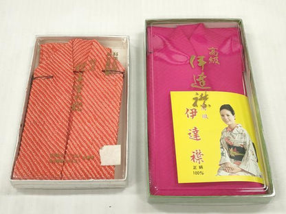 平和屋着物▼和装小物　重ね衿・伊達衿まとめて20点　紗綾形 流水 亀甲花 箔散らし　金糸　丹後ちりめん　未使用品あり　逸品　DABG6409xg
