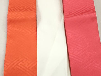 平和屋着物▼和装小物　重ね衿・伊達衿まとめて20点　紗綾形 立波 松皮菱花 桧垣　金糸　逸品　DABG6413xg