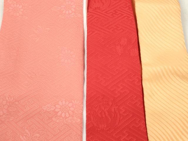 平和屋着物▼和装小物　重ね衿・伊達衿まとめて20点　紗綾形 菊地紋 流水　金彩　未使用品あり　逸品　DABG6414xg