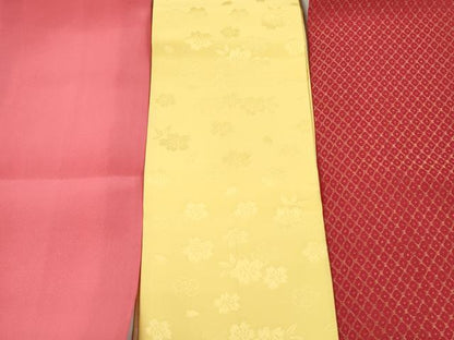 平和屋着物▼和装小物　重ね衿・伊達衿まとめて20点　紗綾形 舞桜 小花柄 菱　金銀糸　未使用品あり　逸品　DABG6415xg