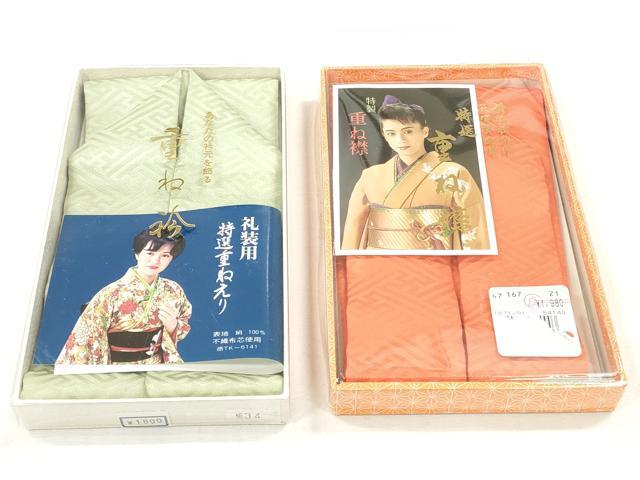 平和屋着物▼和装小物　重ね衿・伊達衿まとめて20点　紗綾形 舞桜 小花柄 菱　金銀糸　未使用品あり　逸品　DABG6415xg