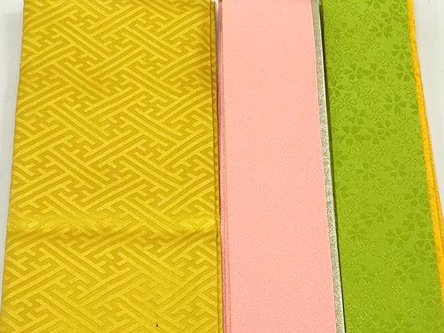 平和屋着物▼和装小物　重ね衿・伊達衿まとめて20点　紗綾形 舞桜 舞花　逸品　DABG6433xg