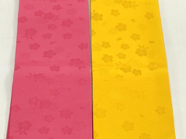 平和屋着物▼和装小物　重ね衿・伊達衿まとめて20点　紗綾形 舞桜　金糸　逸品　DABG6436xg