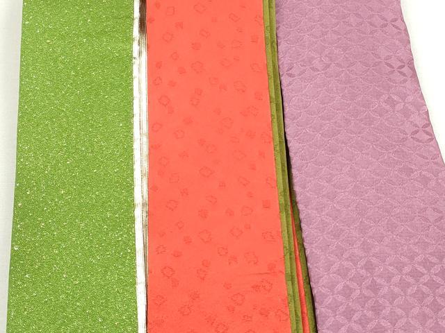平和屋着物▼和装小物　重ね衿・伊達衿まとめて20点　紗綾形 七宝 桧垣 桜 菊　金彩　未使用品あり　逸品　DABG6511xg