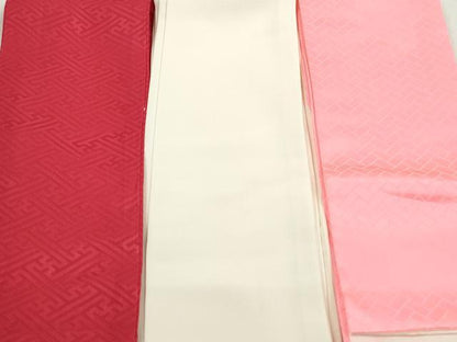 平和屋着物▼和装小物　重ね衿・伊達衿まとめて20点　紗綾形 七宝 桧垣 桜 菊　金彩　未使用品あり　逸品　DABG6511xg