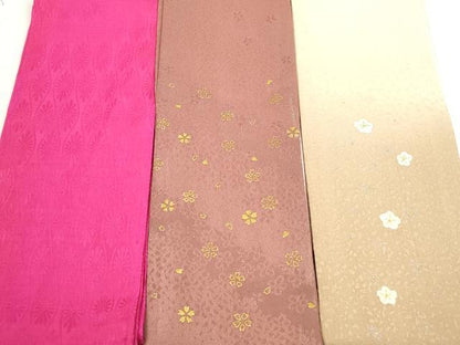 平和屋着物▼和装小物　重ね衿・伊達衿まとめて20点　刺繍　紗綾形 舞桜 格子 立涌花　金糸　金彩　金彩　未使用品あり　逸品　DABG6520xg