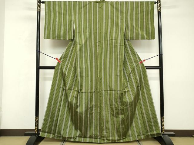 平和屋着物■上質な紬　間道　正絹　逸品　DABG6533cd
