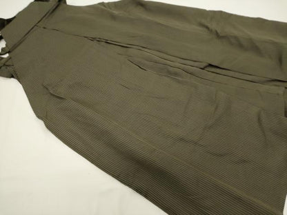 平和屋着物●男性　行灯袴　間道　正絹　逸品　DABG6592cd