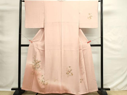平和屋着物■訪問着　枝花文　暈し染め　正絹　逸品　DABG6639cd