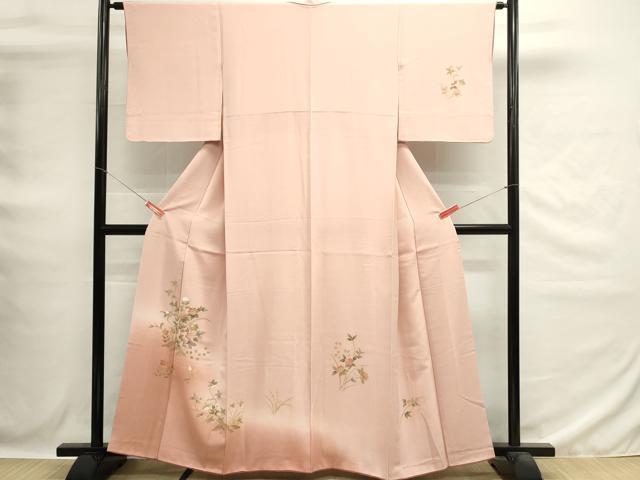 平和屋着物■訪問着　枝花文　暈し染め　正絹　逸品　DABG6639cd