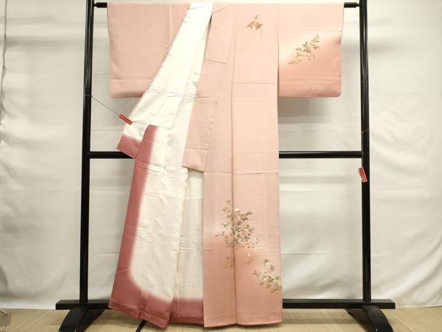 平和屋着物■訪問着　枝花文　暈し染め　正絹　逸品　DABG6639cd
