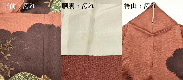 平和屋着物■訪問着　雲重ね花文　金彩　正絹　逸品　DABG6642cd