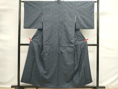 平和屋着物■本場大島紬　7マルキ　麻の葉文様　正絹　逸品　DABG6653cd