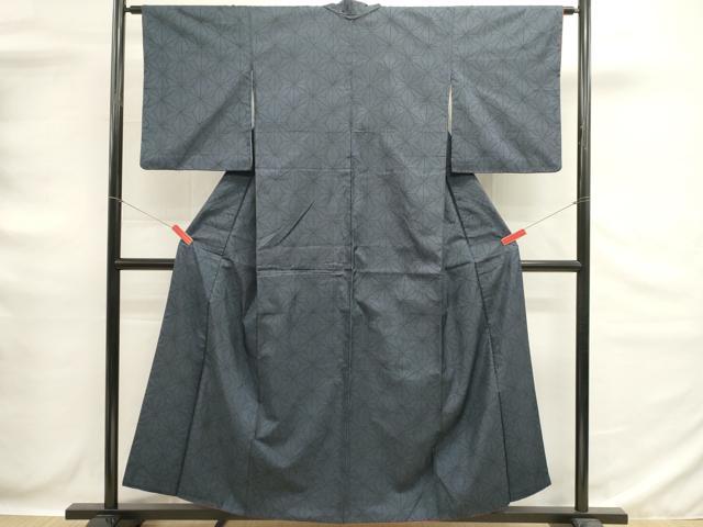 平和屋着物■本場大島紬　7マルキ　麻の葉文様　正絹　逸品　DABG6653cd