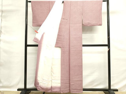 平和屋着物■江戸小紋　舞桜文　正絹　逸品　DABG6673cd
