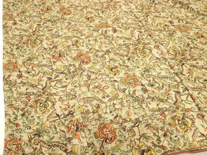 平和屋着物■上質な小紋　更紗花文　正絹　逸品　DABG6709cd