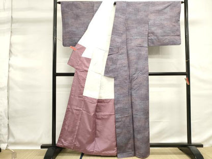 平和屋着物■上質な紬　霞文　暈し染め　正絹　逸品　DABG6716cd