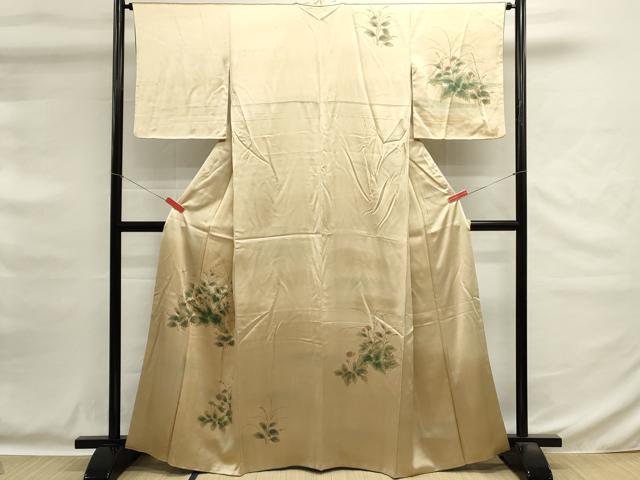 平和屋着物■訪問着　手描き　草花文　暈し染め　金彩　正絹　逸品　DABG6726cd