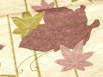 平和屋着物■上質な小紋　花蝶文　金彩　正絹　逸品　DABG6756cd