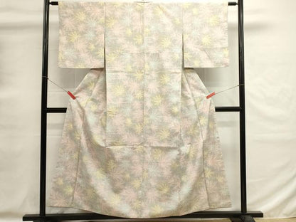 平和屋着物■上質な紬　舞花文　正絹　逸品　DABG6790cd