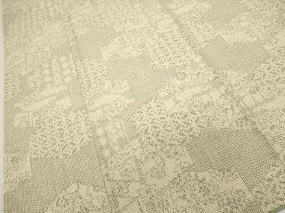 平和屋着物■上質な紬　幾何学文　正絹　逸品　DABG6794cd